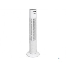 Bestron Tower fan with remote control, white