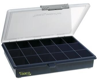 Raaco Sortiment Box Assorter, 18 feste Fächer
