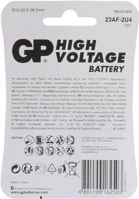 GP 23A Alkalische Rundzellen-Hochspannung 12V 4St