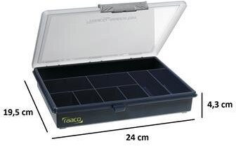 Raaco Assortment box Assorter, 9 fixed compartments Raaco Assortment box Assorter, 9 fixed compartments