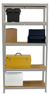 ERRO Rack with 5 wooden shelves D