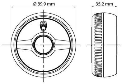 Optischer FireAngel Rauchmelder mit 9V Batterie