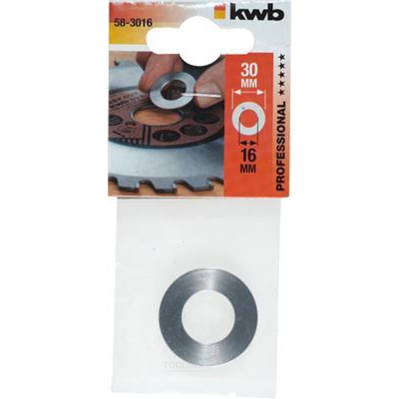 Anillo reductor KWB 30mm X 16mm Zb