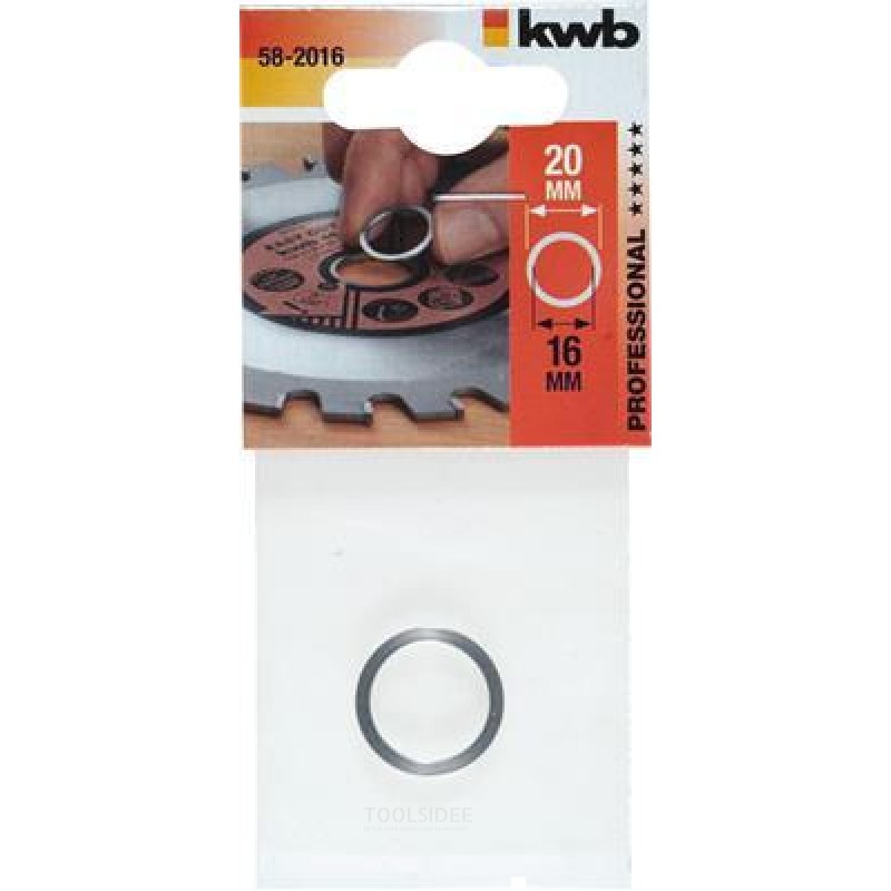 Anello di riduzione KWB 20mm X 16mm Zb