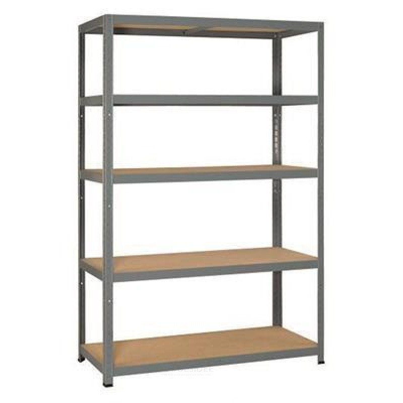 ERRO Storage rack STRONG, 5 shelves, galvanized D