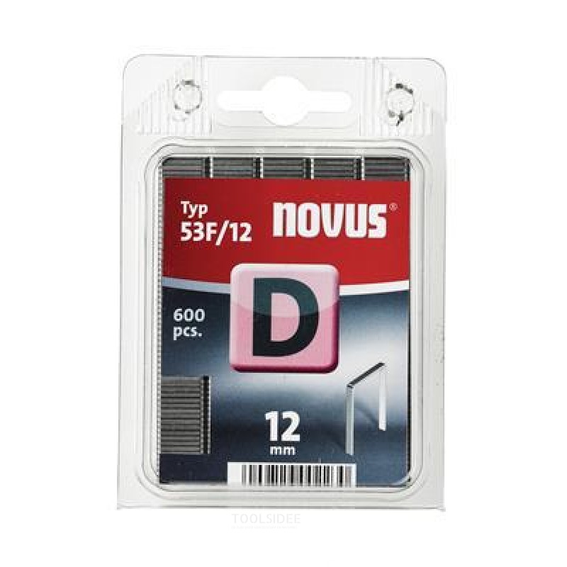Novus Flatwire staples D 53F / 12mm, 600 pcs.