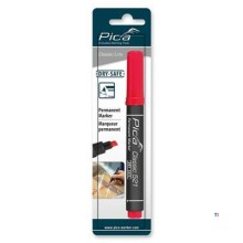 Pica 521/40 Perm. Marker 2-6mm chisel red, blister