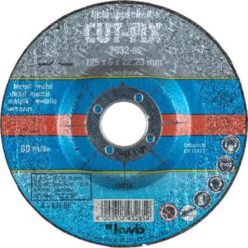 KWB Afbr, disques avec, 125X6X22