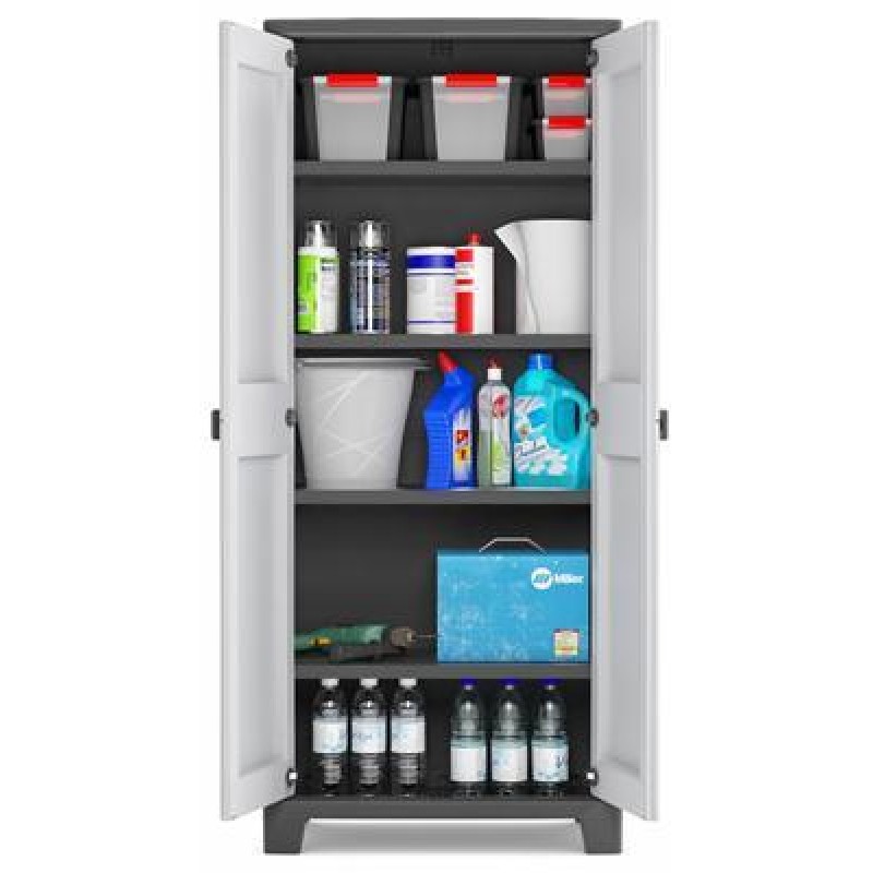 Keter High Storage Cabinet, Titan, plastic, 4 shelves