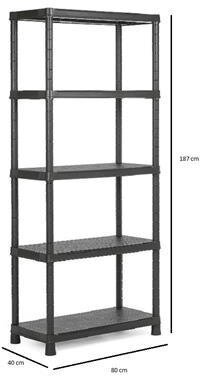 Keter Rack, Plus, plastic, 5 shelves, 80cm