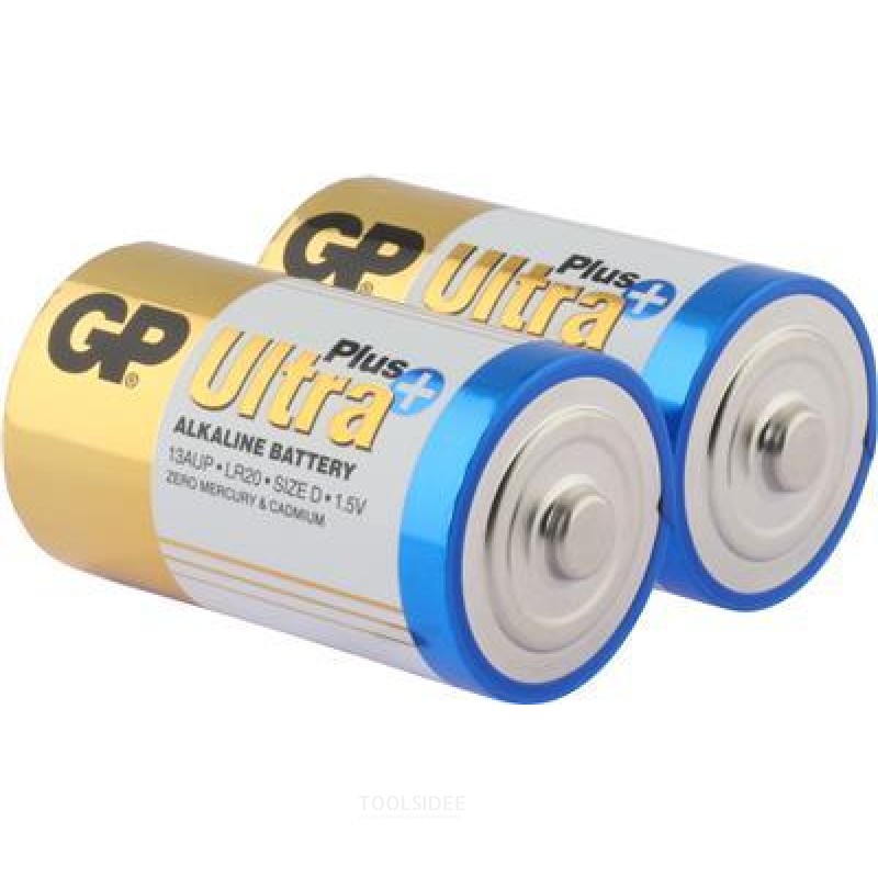  GP D Mono akku Alkaline Ultra Plus 1,5V 2kpl