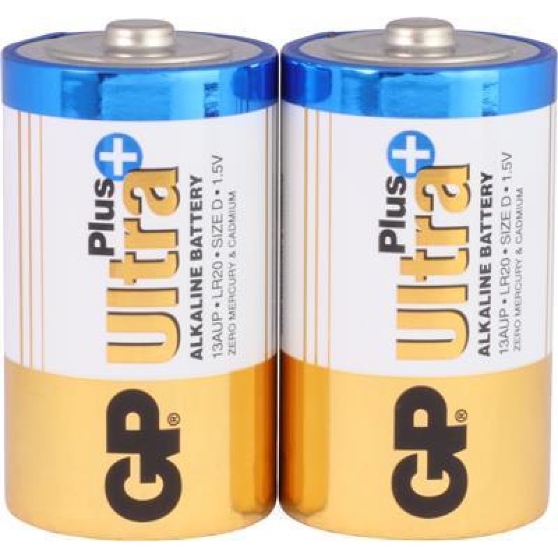 GP D Monobatterie Alkaline Ultra Plus 1,5 V 2-tlg