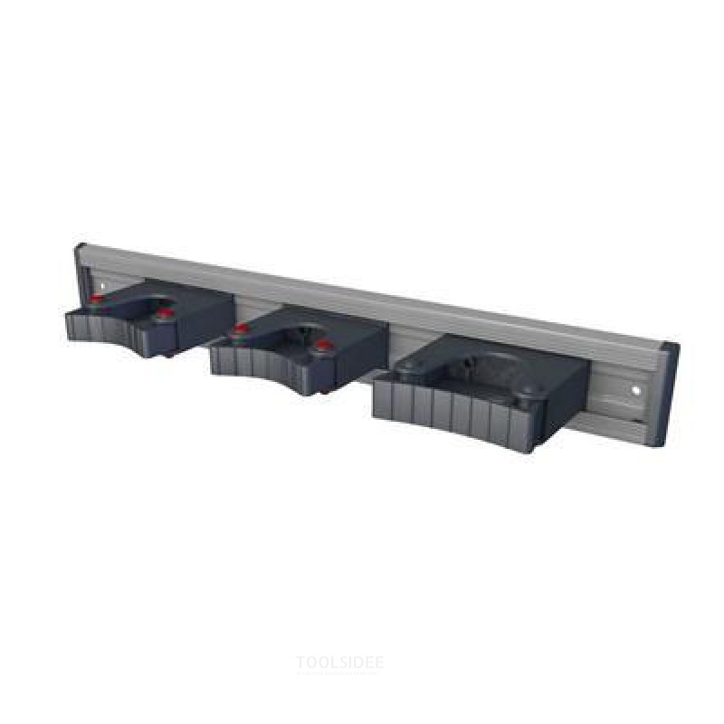 Rail en aluminium Toolflex 50cm avec 3 supports