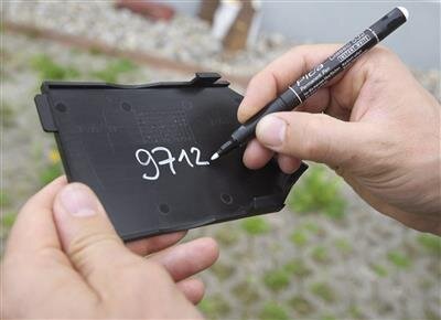 Pica 532/52 Permanent Pen 1-2mm rund weiß, Blister