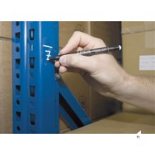 Pica 532/52 Permanent Pen 1-2mm rund weiß, Blister