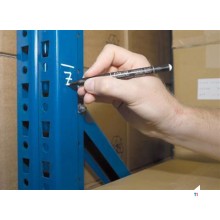 Pica 532/52 Permanent Pen 1-2mm rund weiß, Blister