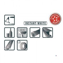 Pica 532/52 Permanent Pen 1-2mm rund weiß, Blister