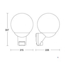 Steinel Sensor Außenleuchte L 585 S weiß Steinel Sensor Außenleuchte L 585 S weiß