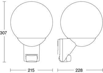Steinel Sensor Außenleuchte L 585 S weiß Steinel Sensor Außenleuchte L 585 S weiß