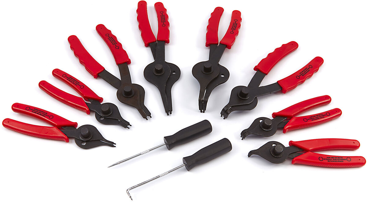 HBM 10-piece seal - circlip pliers set