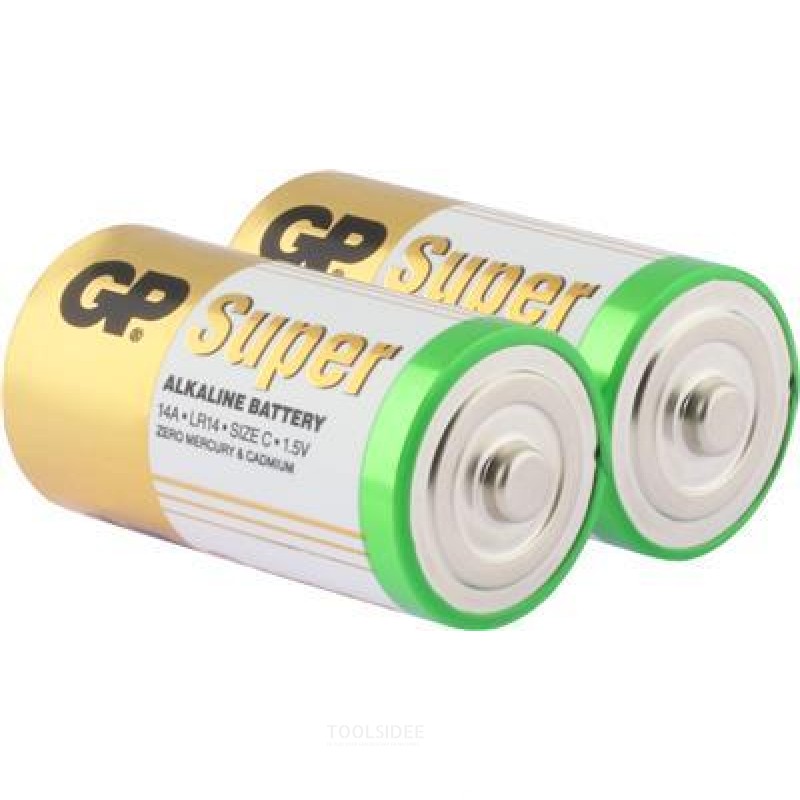 GP C Batteria alcalina Super 1,5V 2pz