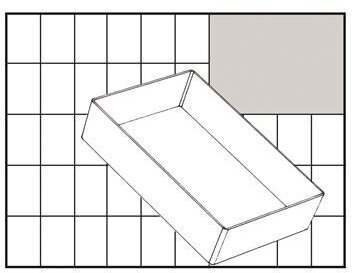 Raaco Inset box 80 BA6-1, loose