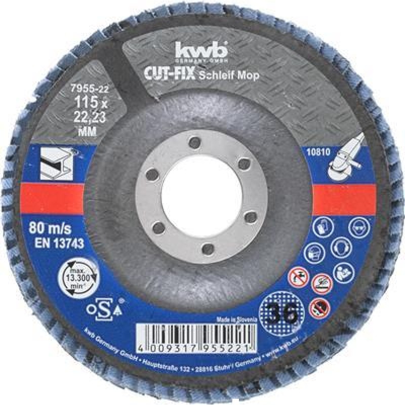 KWB Grinding mop Cut-Fix 115 K 36 Loose