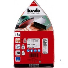 KWB Sanding strips, Perforated, Sort,