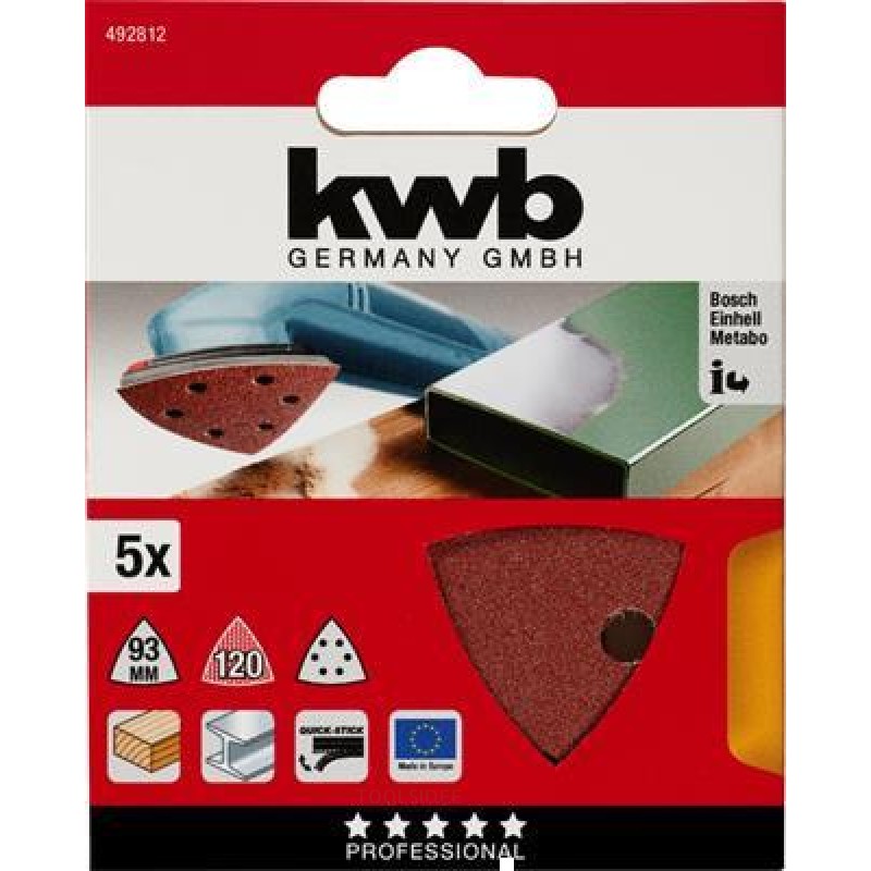 KWB Delta Sanding Discs K120 Zb