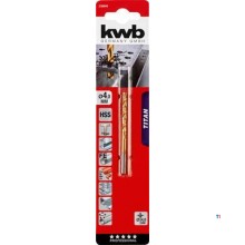 KWB HSS Spiralbor Titaan 4,0 mm KWB HSS Spiralbor Titaan 4,0 mm