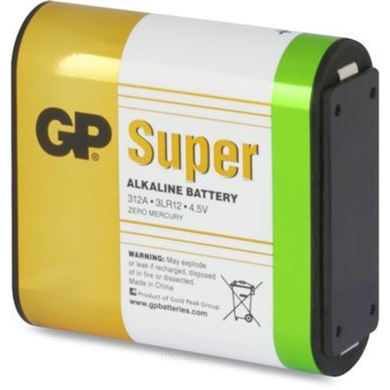 Batería GP 312A alcalina Super 4.5V 1a