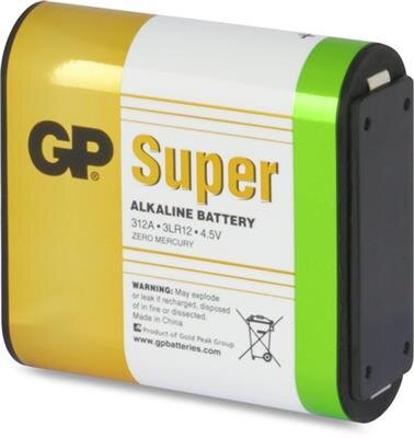 GP 312A battery Alkaline Super 4.5V 1st