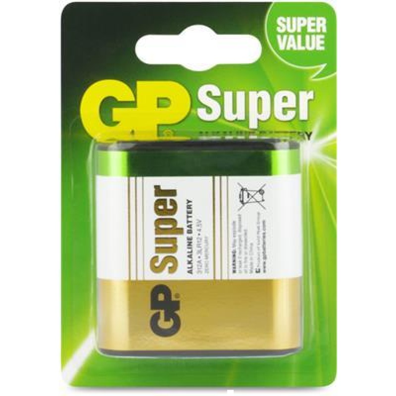 GP 312A batteri Alkaline Super 4.5V 1st