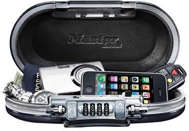 MasterLock Mobile Safe, 4 Ziffern 102x45mm schwarz MasterLock Mobile Safe, 4 Ziffern 102x45mm schwarz