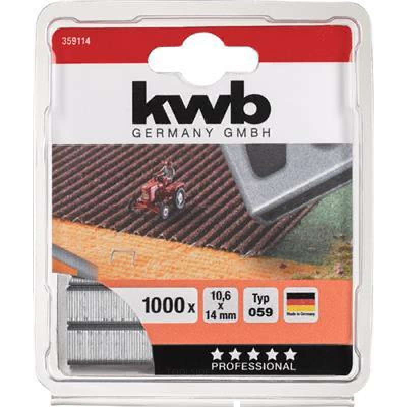 KWB 1000 Agrafe dure 059-C 14mm Zb