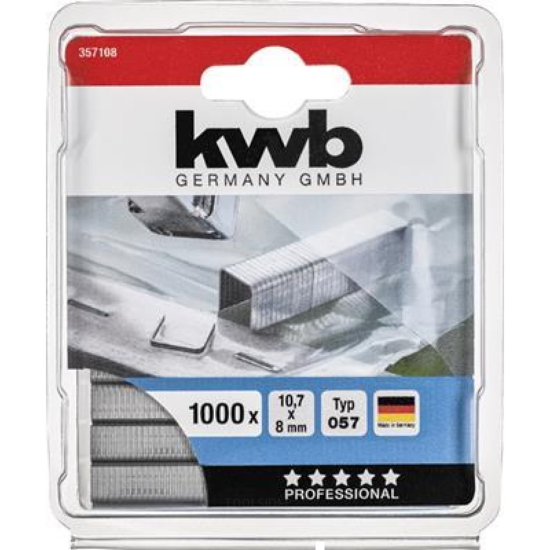 KWB 1000 Agrafe dure 057-C 8 mm Zb