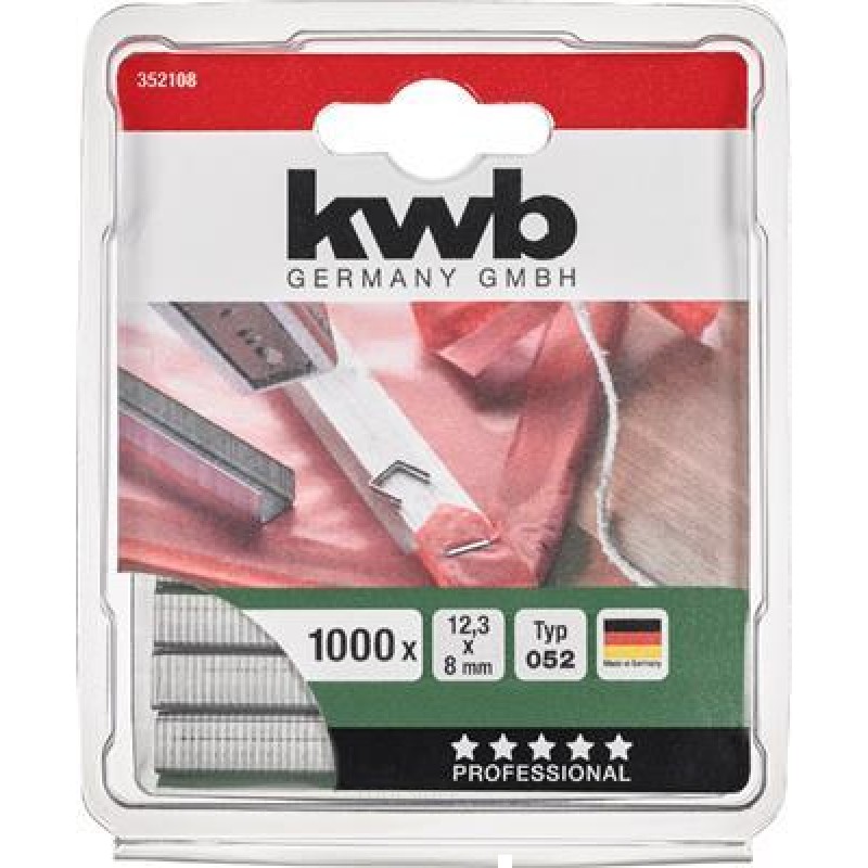 KWB 1000 Heftklammern Hart 052-C 8mm Zb