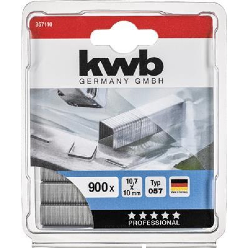 KWB 900 hæfteklammer hård 057-C 10 mm Zb