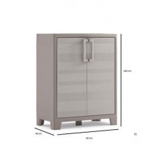 Keter Low Storage Cabinet Gulliver, plastic