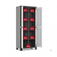 Keter High Storage Cabinet, Titan, folding shelves