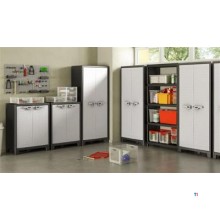 Keter High Storage Cabinet, Titan, folding shelves