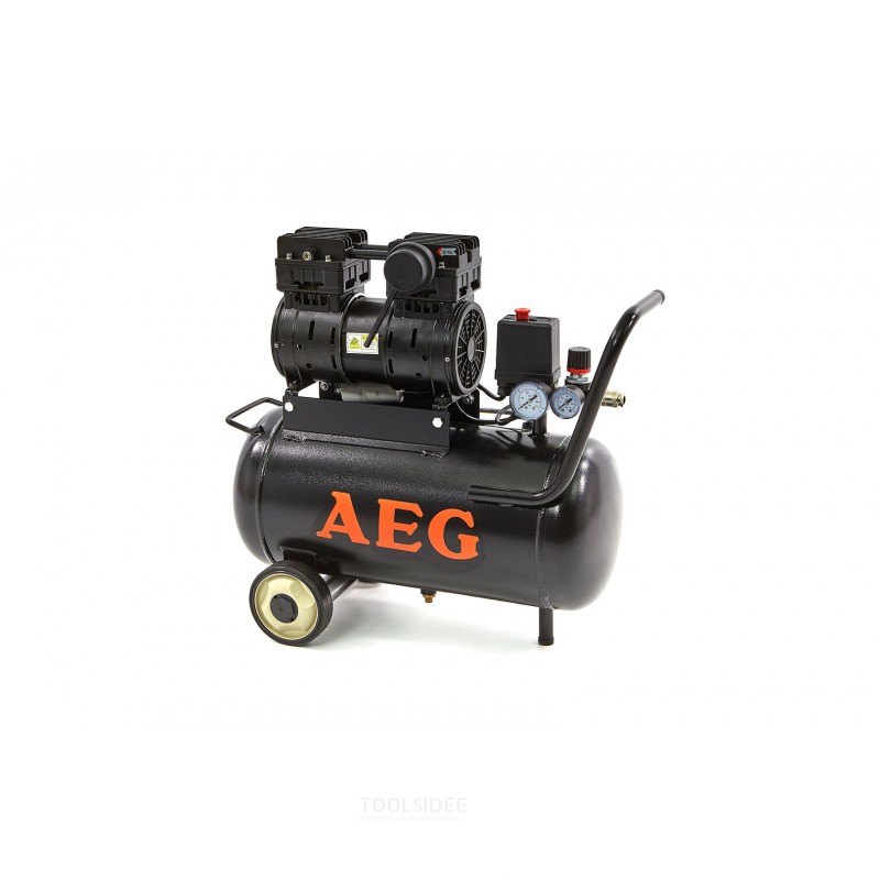AEG 24 liters profesjonell lav støy kompressor