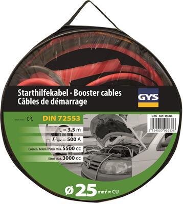 GYS Start cable 500A, with insulated clamp, 3.5m GYS Start cable 500A, with insulated clamp, 3.5m