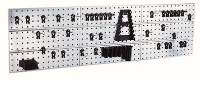 Raaco 3 s. paneler inkl. 44 Super Clips bg