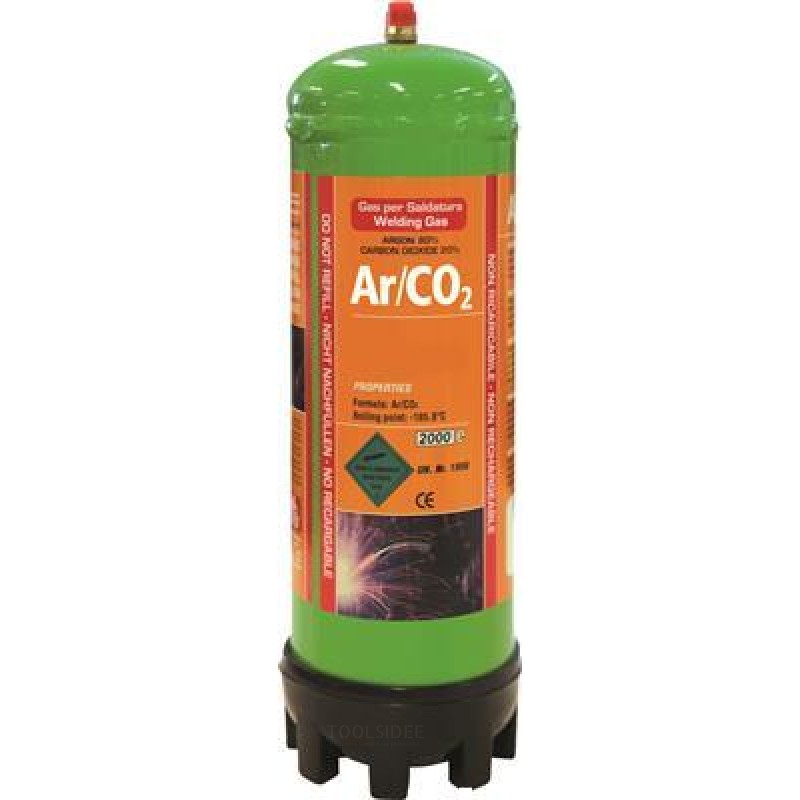 GYS Gasflaska för engångsbruk, Argon / CO2, 1,8L