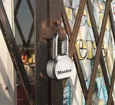 MasterLock Vorhängeschloss, 64 mm, O10 mm, massiver Stahl MasterLock Vorhängeschloss, 64 mm, O10 mm, massiver Stahl