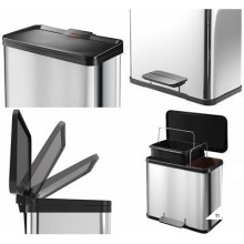 Hailo Mülleimer Oko Duo Plus L Edelstahl 17 + 9 Hailo Mülleimer Oko Duo Plus L Edelstahl 17 + 9
