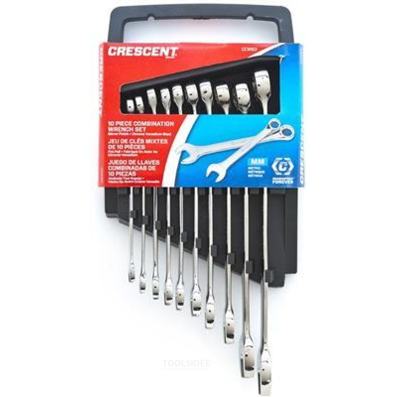 Crescent 10 Pc. Metric Combination Wrench Set