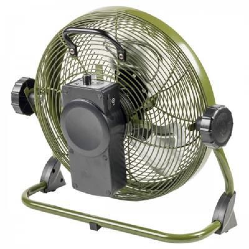 Ventilatore da pavimento Bestron, ricaricabile, O35cm, verde