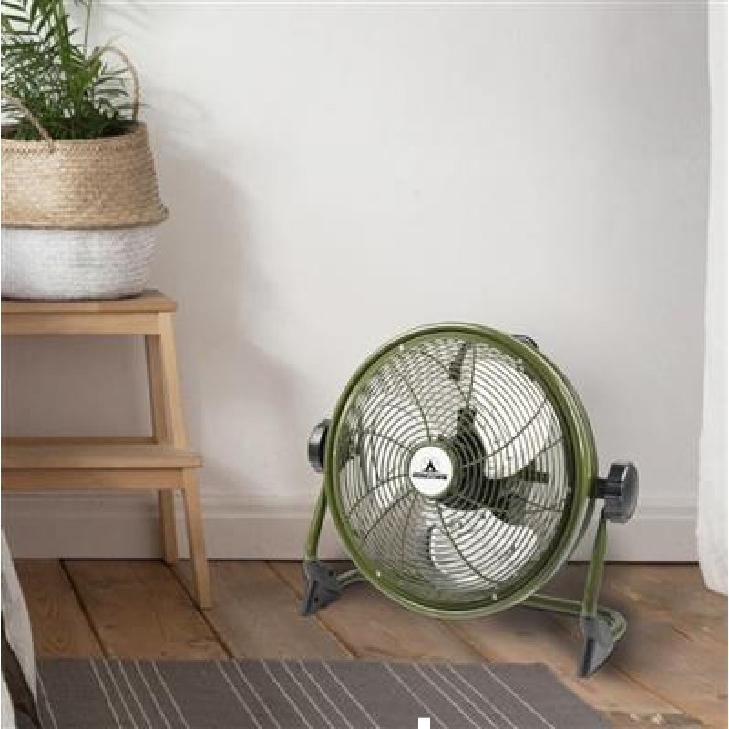 Bestron Floor fan, rechargeable, O35cm, green